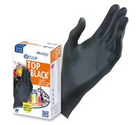 GUANTI MONOUSO NERI IN NITRILE SENZA POLVERE LATEX FREE 100 pezzi M box