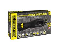 GUANTI MONOUSO IN NITRILE SPESSORATO NERI PZ.50 TG.XL