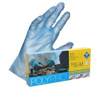Guanti monouso per alimenti TPE azzurro Icoguanti POLY Pro 2,0gr