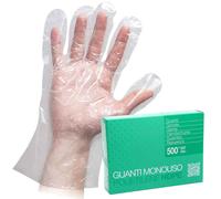 Guanti Monouso Trasparenti HDPE Taglia Unica per Alimentare Ortofrutta e Servizi