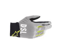 Guanti moto Alpinestars AS-DSL SHOTARO Grigio chiaro Giallo Fluo L