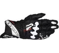 Alpinestars Guanti da Moto in Pelle GP Plus R V3 Nero/Bianco M