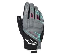 Alpinestars Stella Moblast WP Guanti impermeabili da motociclista femminile, nero-grigio, taglia M per donne