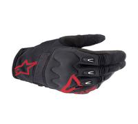 Guanti Moto Alpinestars Techdura - Rosso fuoco/Nero 35645243131