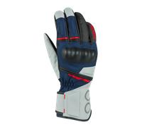 Bering Guanti Siberia Moto Impermeabili Grigio/Blu/Rosso Taglia S Uomo