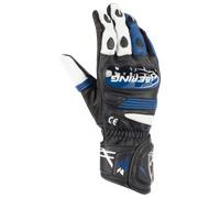 Bering Snap Guanti da moto, nero-bianco-blu, taglia L