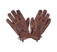 Guanti moto cafe racer e custom by city second skin gloves brown tattoo By city