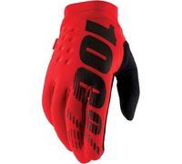 Guanti Moto da Uomo Estivi 100% Brisker Red
