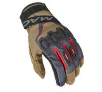 Guanti Moto da Uomo Estivi Macna Zairon Black/Red/Beige 1906310-813