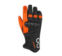 Bering Zephyr guanti da moto da donna impermeabili, nero-arancione, taglia L per donne