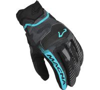Guanti moto donna estivi Macna Lithic Nero Grigio Camouflage Verde menta L