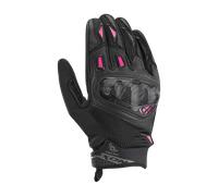 Ixon Rise Air 2 Guanti da moto da donna 2, nero-rosa, taglia M per donne
