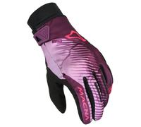 Macna Guanti moto donna Crew RTX Tessuto Nero/Viola Taglia L