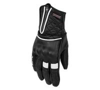 Rusty Stitches Lilly Guanti da moto da donna, nero-bianco, taglia XL per donne