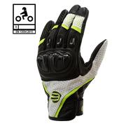 Guanti moto estivi Befast AIR RACER CE Certificati Nero Giallo S