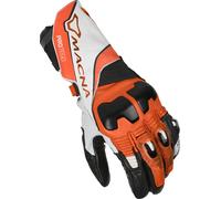 Guanti Moto Macna Protego Bianco/Arancio/NeroXL Bianco,Arancio,Nero