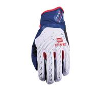 Guanti Moto Five TFX5 Grigio-Blu-Rosso S Grigio