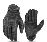 Guanti Moto Guanti Da Moto Vintage Marroni Uomo, Equitazione, Touch Screen, Motocross, Corsa, Motociclista, XXL(Noir,L)