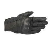 Guanti moto in pelle estivi Alpinestars Mustang v2 uomo black black