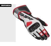 Guanti moto in pelle Spidi STR-6 con nocche in carbonio Rosso