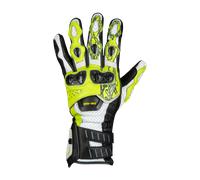 IXS RS-200 3.0, guanti M male Nero/Bianco/Giallo Fluo