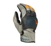 Klim Badlands Aero Pro, guanti corti 3XL male Grigio/Petrolio/Arancione