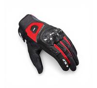 Guanti Moto LS2 Atom Nero Estivi in Pelle e Mesh con Nocche in Carbonio Touch...
