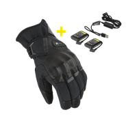 Macna Era 2.0 RTX Kit Guanti da moto invernali riscaldabili impermeabili + batterie e caricabatterie da 7,4V / 2,2A, taglia L per donne