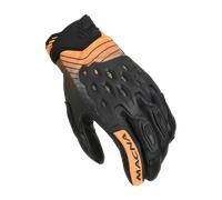 Macna Guanti da moto Tanami – tessuto, nero-arancione – Taglia XL Uomo