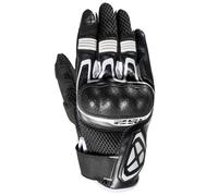 Guanti moto pelle e tessuto estivi Ixon RS2 Nero Bianco XXL