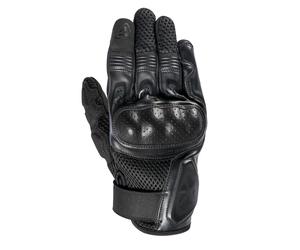 Guanti moto pelle e tessuto estivi Ixon RS2 Nero XXL