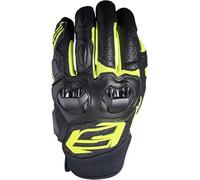 Guanti moto pelle estivi Five SF3 Nero Giallo fluo M