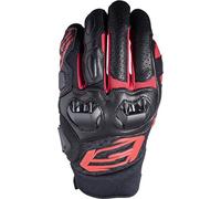 Guanti moto pelle estivi Five SF3 Nero Rosso