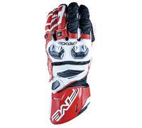 Guanti moto pelle racing Five RFX RACE NL Bianco Rosso