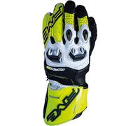 Guanti moto pelle racing Five RFX2 Giallo fluo L