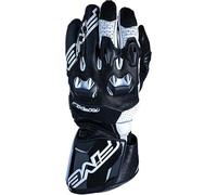 Guanti moto pelle racing Five RFX2 Nero Bianco