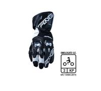 GUANTI MOTO PELLE RINFORZATI FIVE RFX2 BLACK WHITE (XXXL)