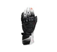 Guanti Moto Pelle Uomo Dainese FIERO Black/White/Red-Fluo