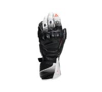 Guanti Moto Pelle Uomo Dainese FIERO Black/White/Red-Fluo