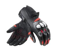 Revit League 2, guanti L male Nero/Rosso Fluo/Grigio