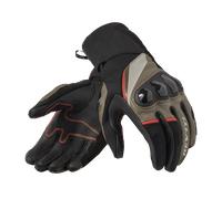 Rev'it Guanti In Pelle E Tessuto Revit Combustion Nero Marrone XL