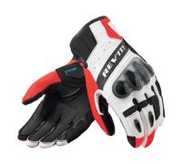 Revit Ritmo Guanti da moto, nero-bianco-rosso, taglia L per maschi
