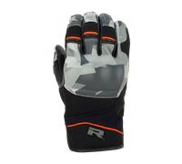 Richa Desert 2, Guanti XL male Grigio Chiaro/Nero/Rosso Fluo