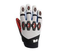 Richa R-MX Guanti da motocross, grigio/rosso, Taglia XL