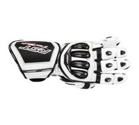 Guanti moto RST Tractech Evo 4 in pelle bianca