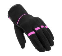 Rusty Stitches Bonnie V3 Guanti da motociclista femminile, nero/rosa, Taglia XL