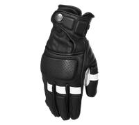 Rusty Stitches Calvin Guanto da moto, Bianco/nero, Taglia 3XL