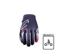 Guanti moto scooter Five MXF4 SCRUB GREY/FLUO RED (misura S)