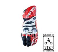 Guanti moto scooter Five RFX RACE WHITE/RED (misura M)