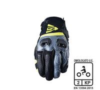 Guanti moto scooter Five SF2 GREY/FLUO YELLOW (misura S)